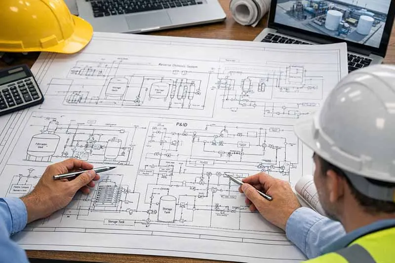 Water treatment engineering services industrial wastewater treatment plant