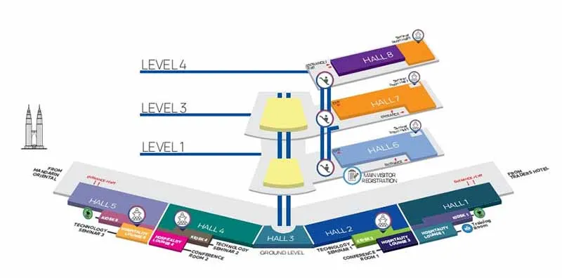 Asia Water 2026 exhibition hall map Kuala Lumpur Convention Centre
